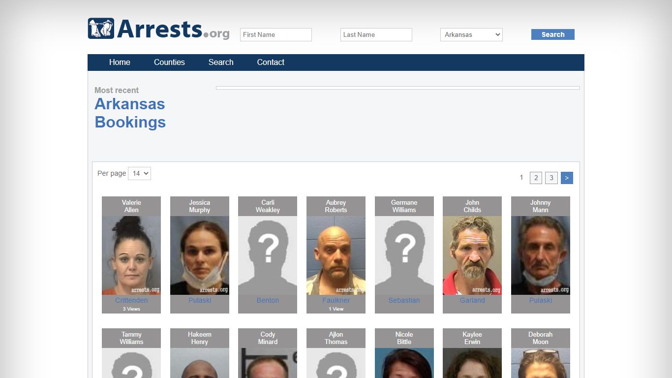 Arkansas Arrests and Inmate Search